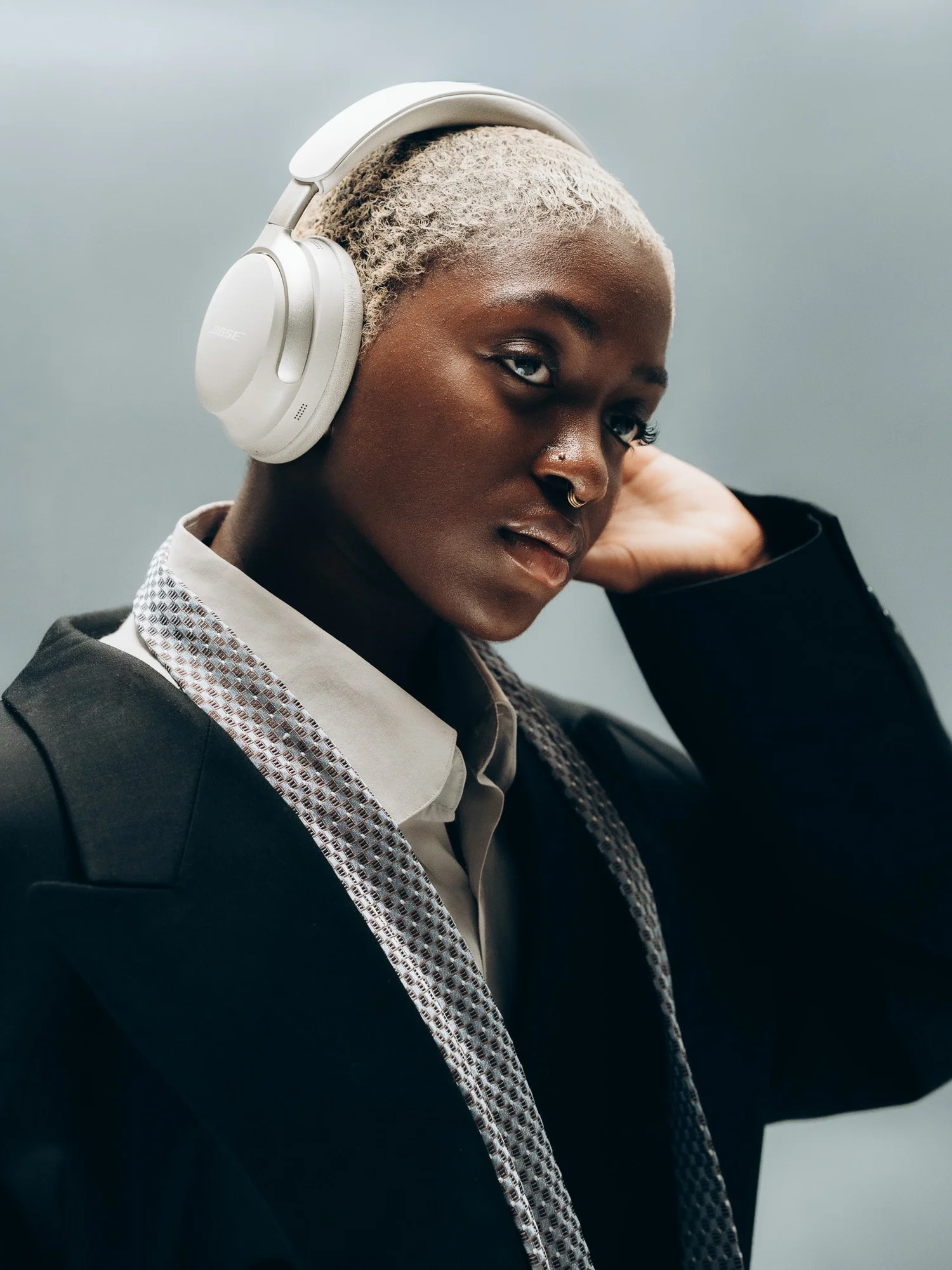 Woman with headphones