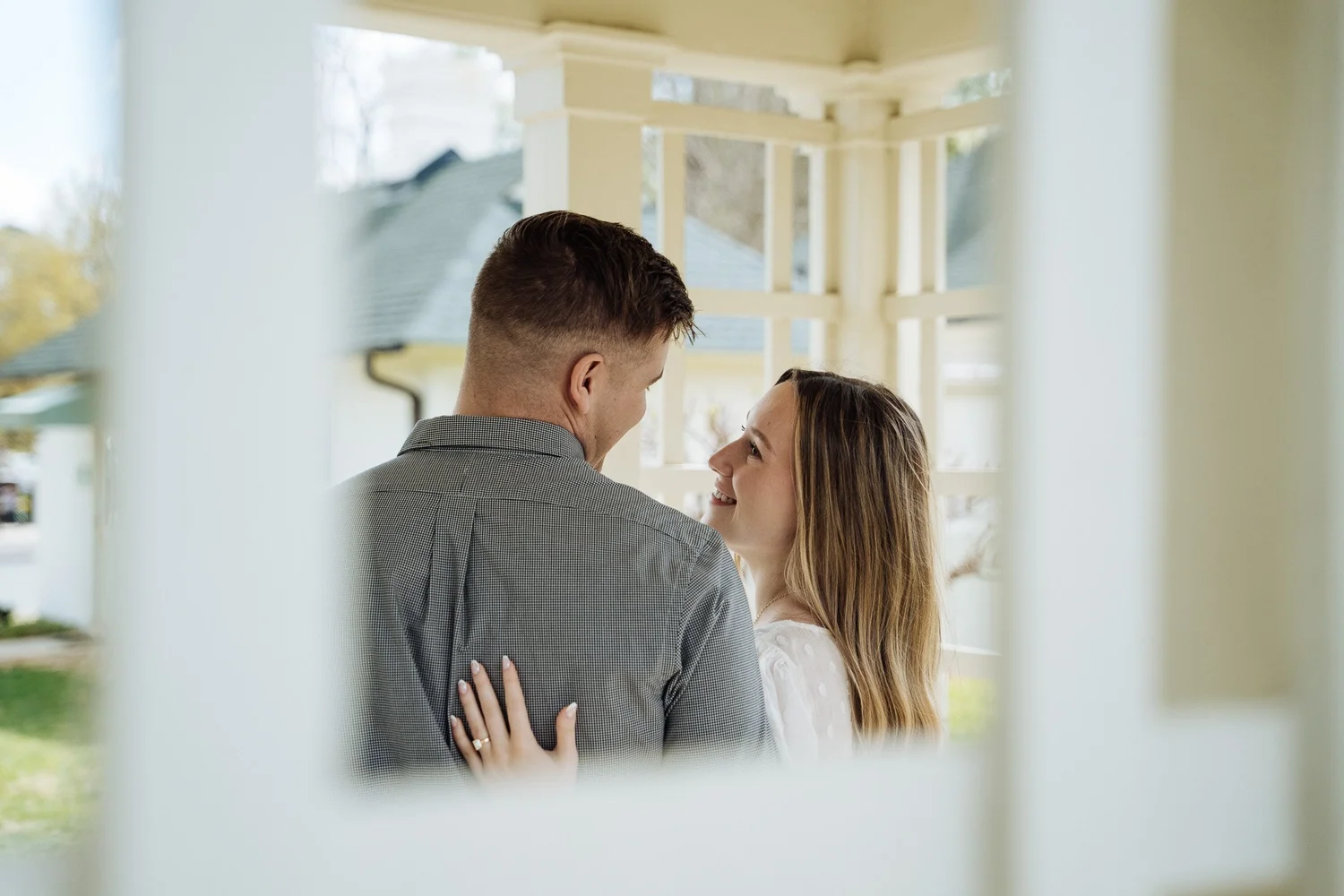 Bride and groom portrait
